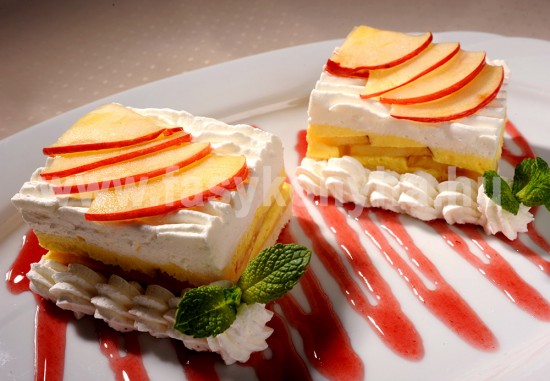 desszert Almás krémes