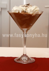 desszert Csokoládé mousse