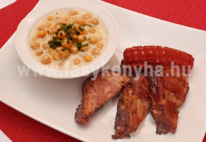 foetel Csicseriborsófőzelék füstölt tarjával és debreceni kolbásszal