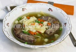 leves Lúdgége leves fodros metélttel