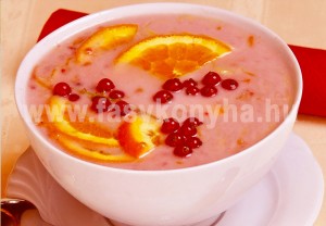 leves Narancsos ribizlikrémleves