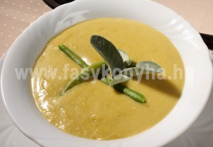 leves Zsályás zöldbabkrémleves