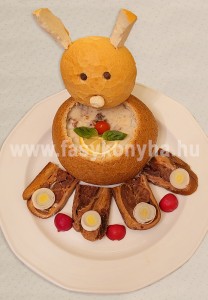 leves Füstölt sonkás citromos raguleves